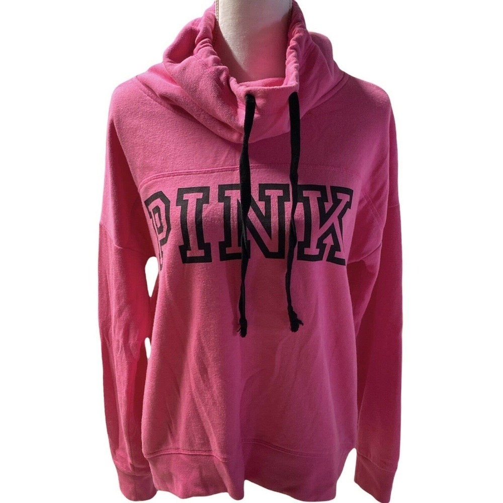 Pink Victoria Secret Spellout Hoodie XS pink